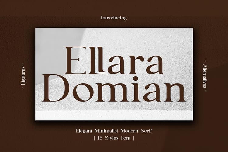 Ellara Domian Font Family