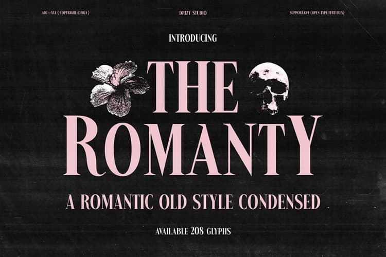 The Romanty Font