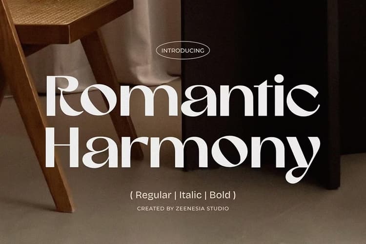 Romantic Harmony Font