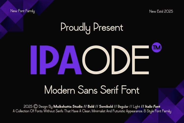Ipaode Font Family