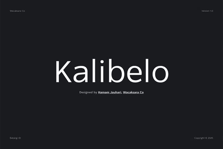 Kalibelo Font