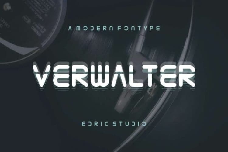 Verwalter Futuristic Font