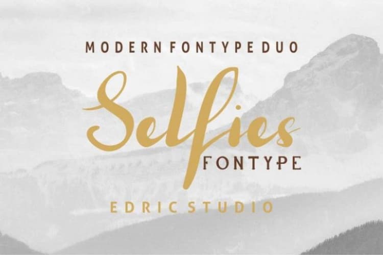 Selfies Font Duo