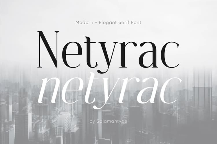 Netyrac Font