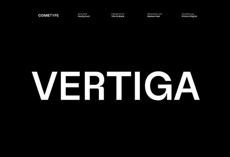 Vertiga Font Family