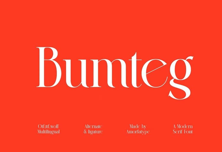 Bumteg Font