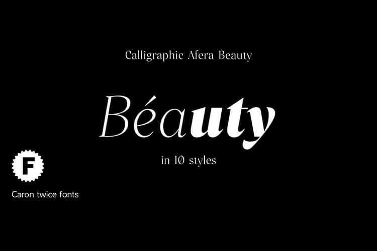 Calligraphic Afera Beauty Font Family