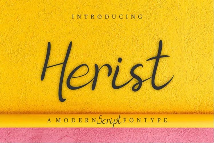 Herist Calligraphy Font
