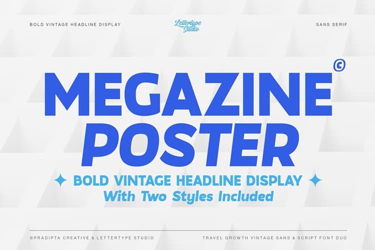 Megazine Poster Font
