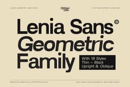 Lenia Sans Font