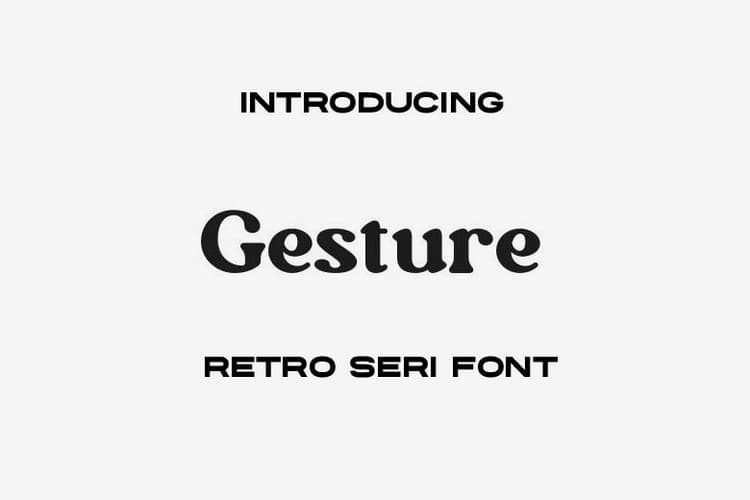 Gesture Font
