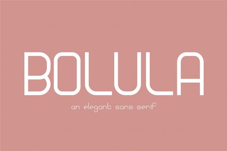 Bolula Sans Serif Font