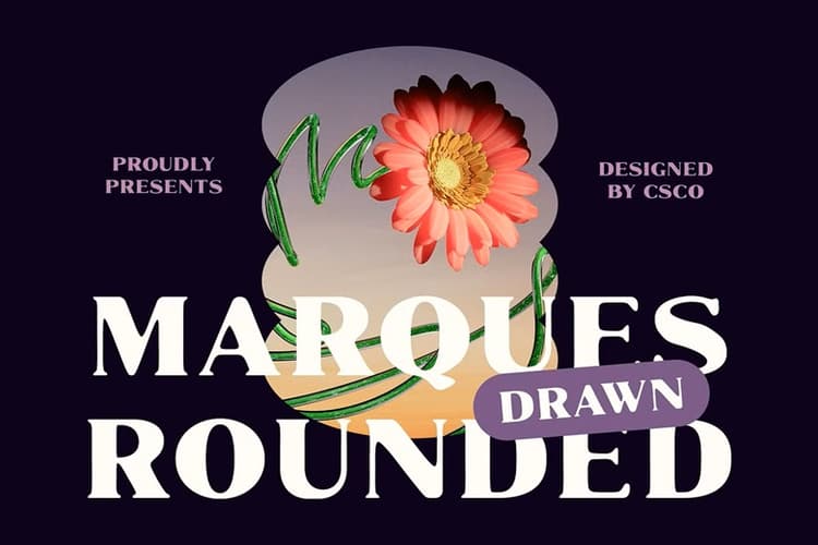 Marques Rounded Drawn Font