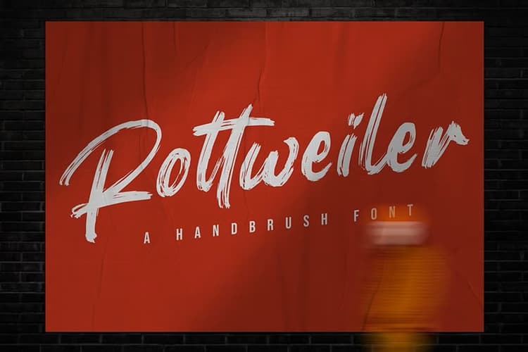 Rottweiler Brush Font