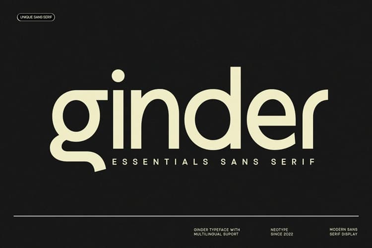 Ginder Font