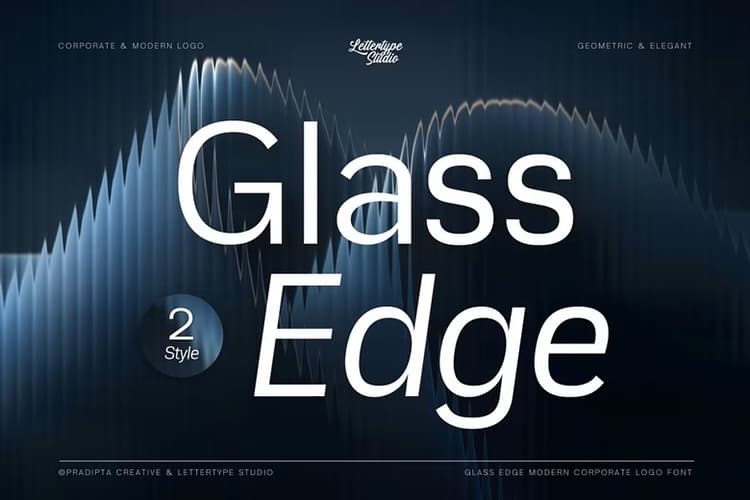 Glass Edge Font