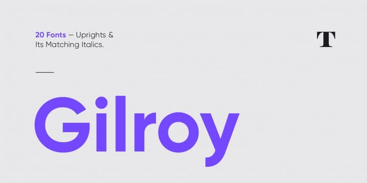 Gilroy Font Family