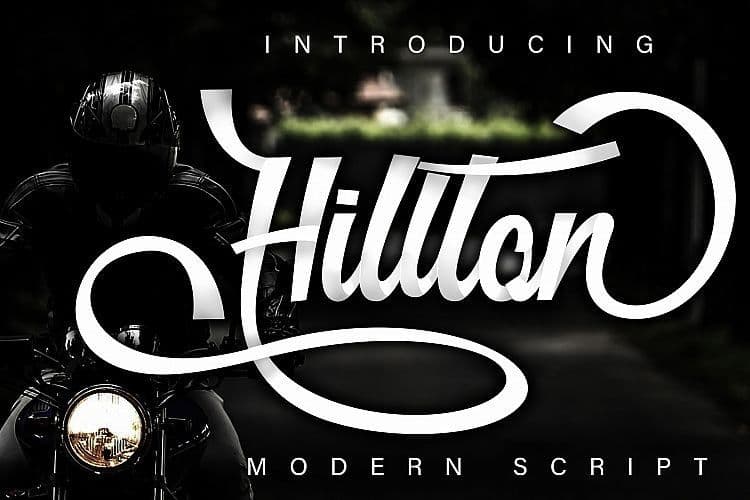 Hillton Modern Script Font