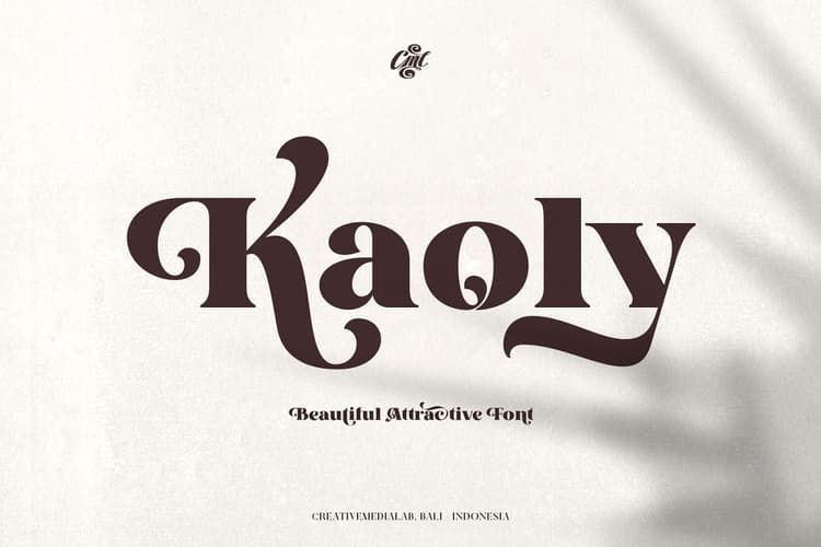 Kaoly Bold Serif Font
