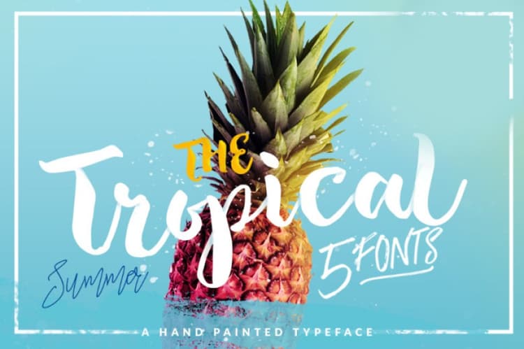 Tropical Brush Font Free