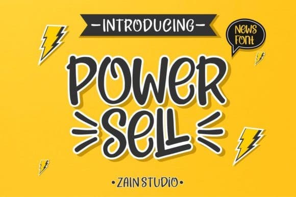 Power Sell Display Font