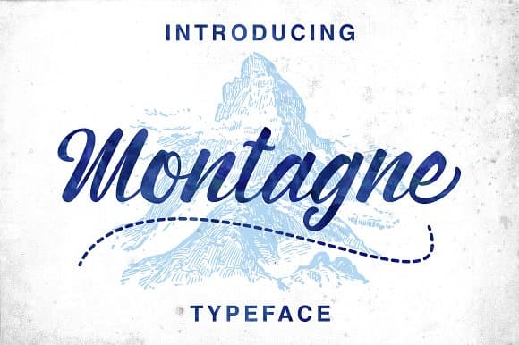 Montagne Script Font