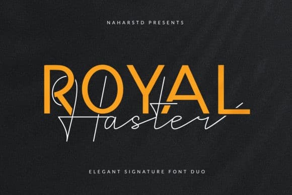 Royal Haster Font Duo
