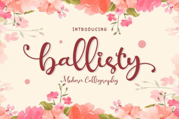 Ballisty Calligraphy Font