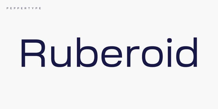 Ruberoid Sans Font
