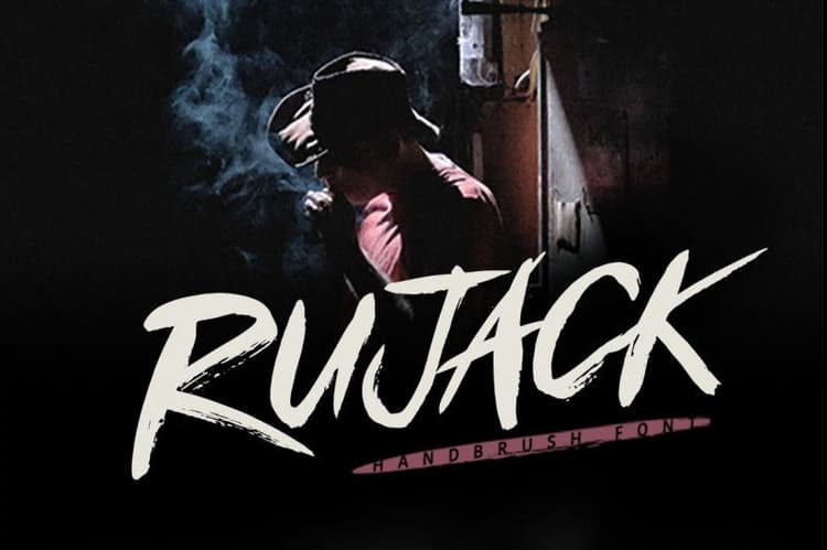 Rujack Brush Font