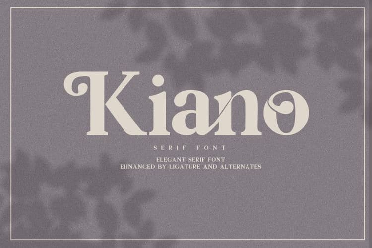 Kiano Free Serif Font