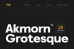 Akmorn Grotesque Font