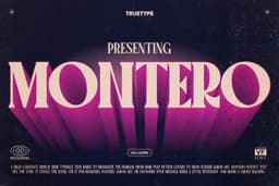 TT Montero Font