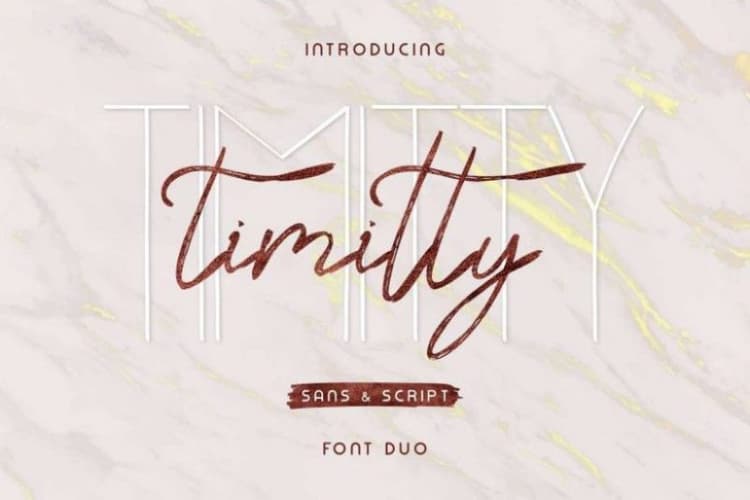 Timitty Font Duo