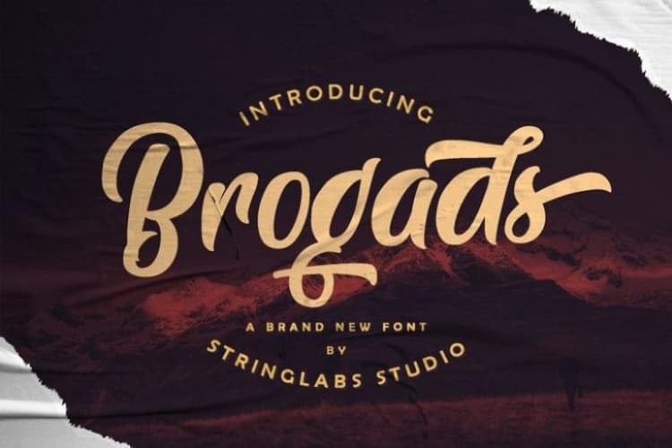 Brogads Script Font