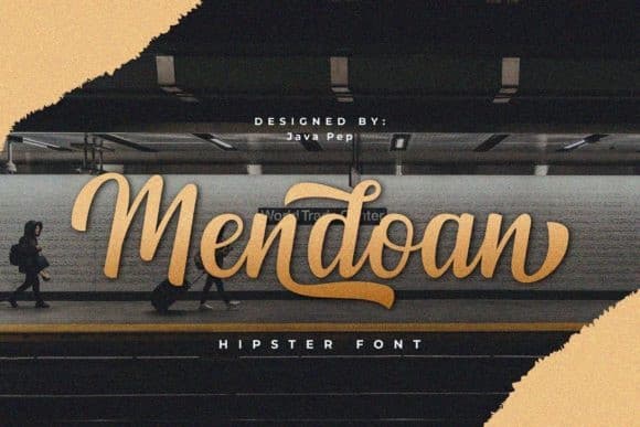 Mendoan Calligraphy Font