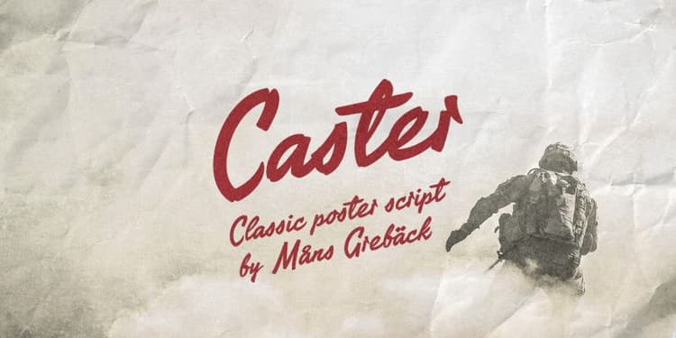 Caster Brush Font