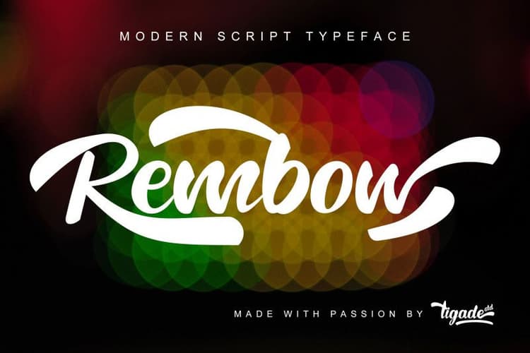 Rembow Script Font