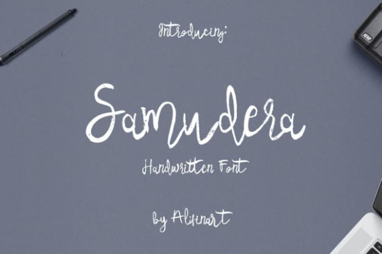Samudera Script Font