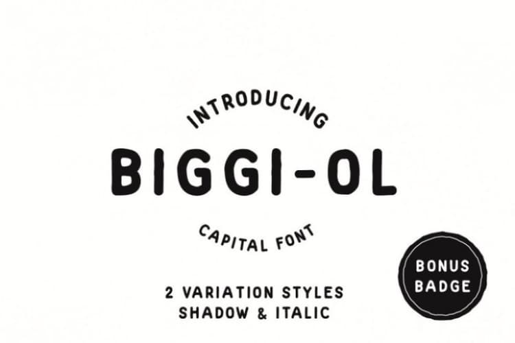 Biggi Ol Display Font