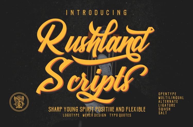 Rushland Scripts Calligraphy Brush Style Font