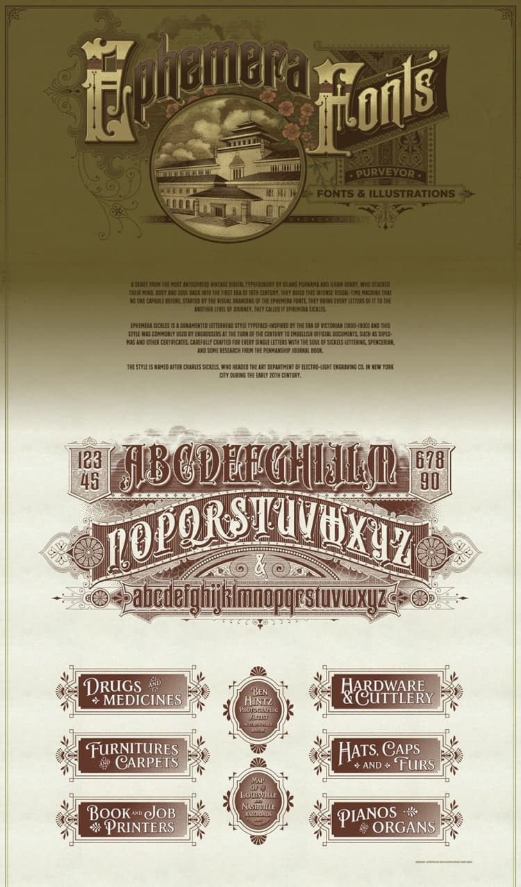 Ephemera Sickles Font