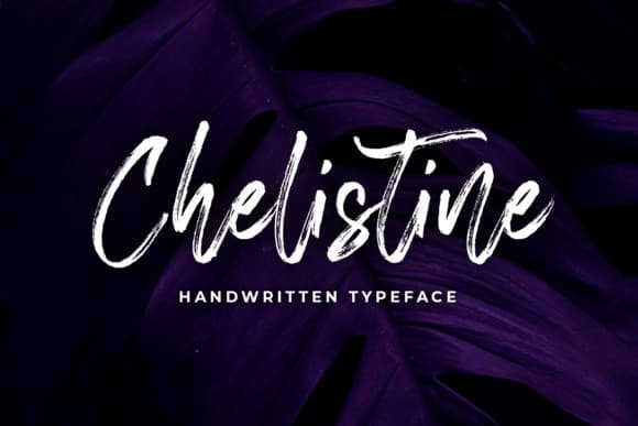 Chelistine Brush Font