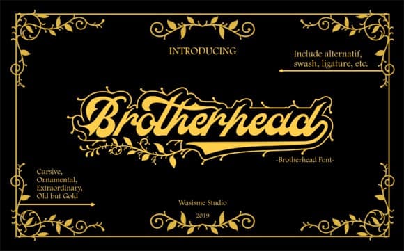 Brotherhead Script Font