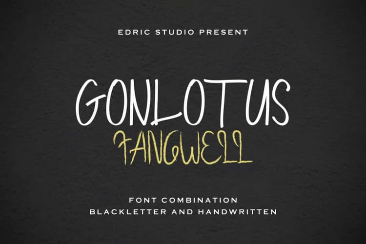 Gonlotus Fangwell Font Duo