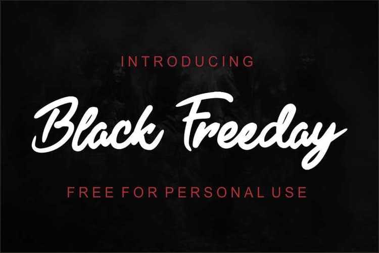 Black Freeday Font