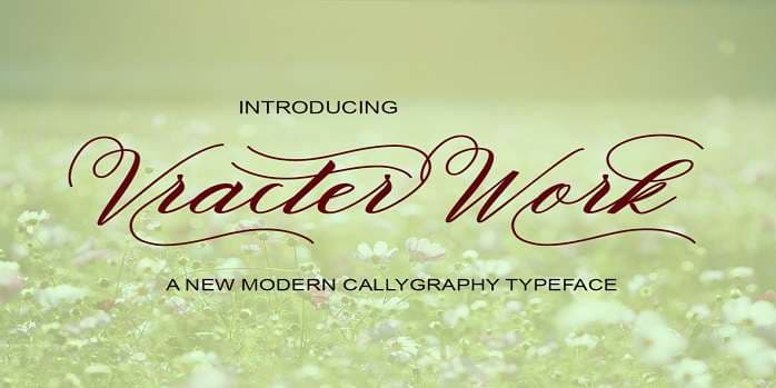 Vracter Work Font
