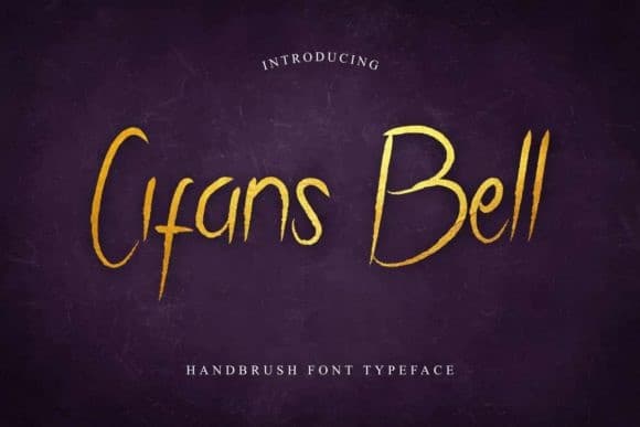 Cifans Bell Brush Pen Font