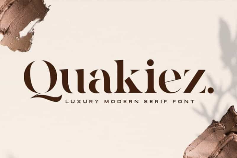 Quakiez Luxury Modern Serif Font Image 1
