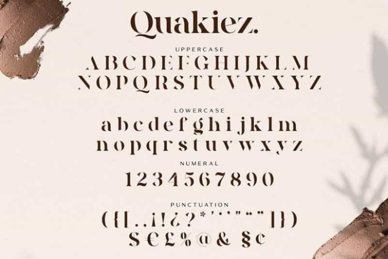 Quakiez Luxury Modern Serif Font Image 3
